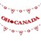 Big Dot of Happiness Canada Day - Canada Party Letter Banner Decoration - 36 Banner Cutouts and Oh Canada Banner Letters